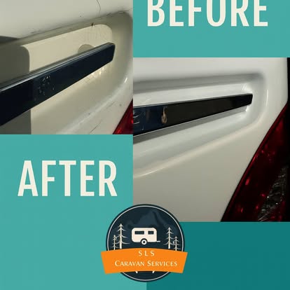 SLS Caravan Services — caravan servicing in progress